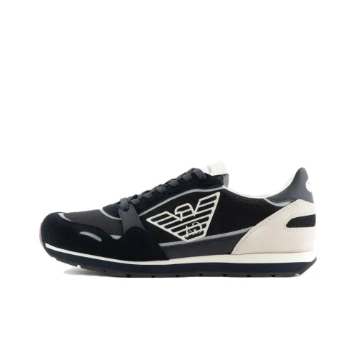 EMPORIO ARMANI Низкий топ повседневный мужской морской синий