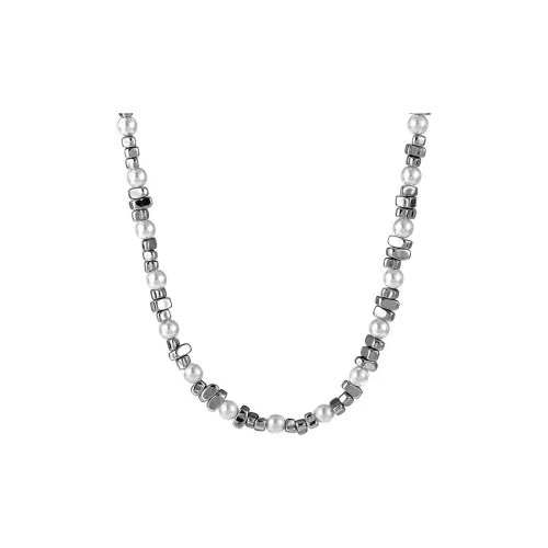 OWO Титановые стальные ожерелья унисекс серебристо-черный