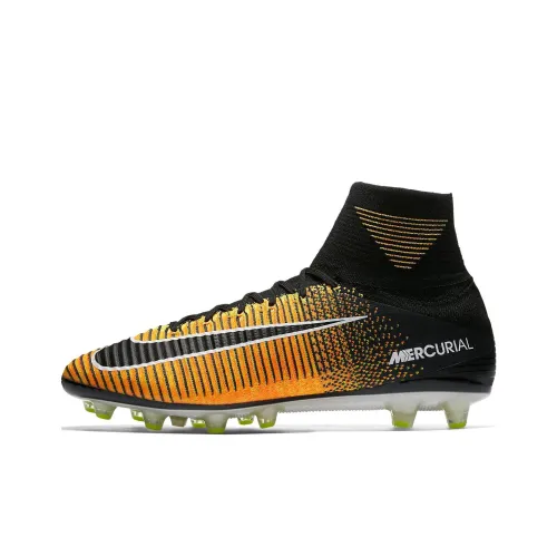 Ники Mercurial Superfly 5 Футбольные бутсы Высокие Черные Желтые Мужские