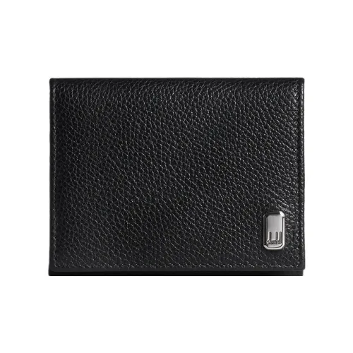 Dunhill Full с рельефной голенью кожаный кошелек для монет мужской черный