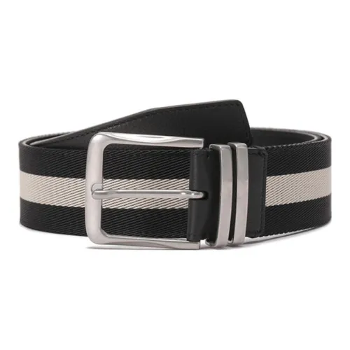 BALLY Ткань с кожаными вставками ремни для мужчин 4CM