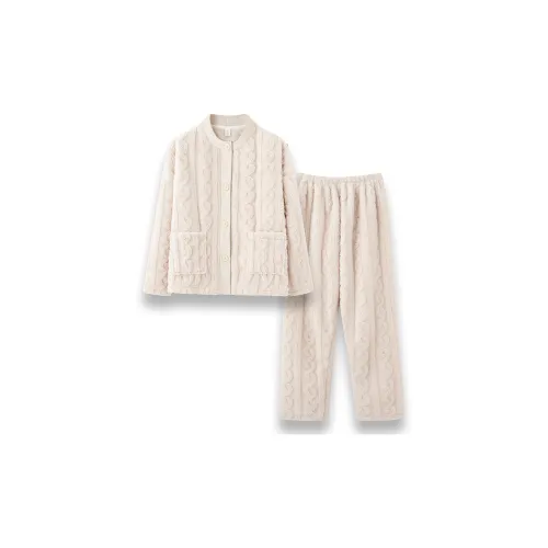 Redu Экрю Женские Пижамные Комплекты