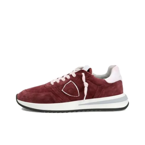 PHILIPPE MODEL Tropez Устойчивый к истиранию Низкий Топ Повседневная обувь Мужская Бордовый