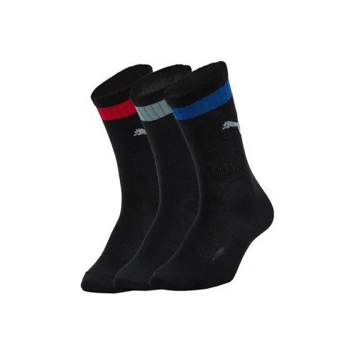 PUMA 3 шт Черные Унисекс MID Носки до икры