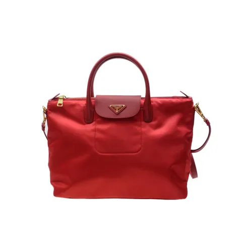 PRADA Нейлоновая сумка через плечо сумка женская красная