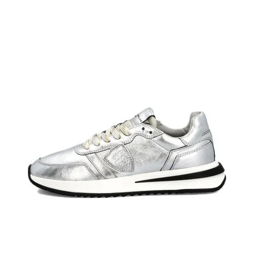 PHILIPPE MODEL Tropez Low Топ Повседневная обувь Женская Серебряная