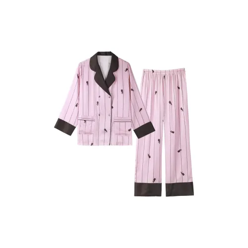 IIZZINI Сценарий Пижамный комплект Женский Розовый Красный