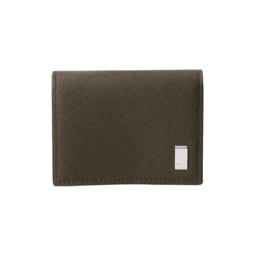 Dunhill PVC Кошелек для монет Мужской Темно-коричневый