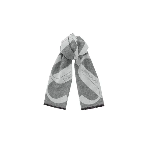 Jimmy Choo Вязаные шарфы Женские Серый