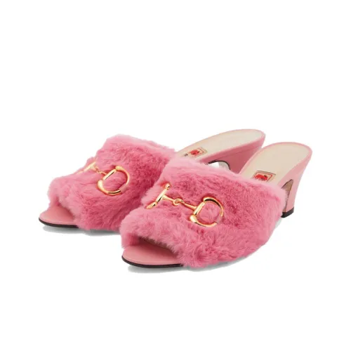 GUCCI Слипоны Женские Розовые Ограниченная серия Год Кролика