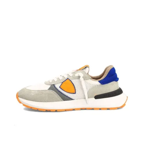 PHILIPPE MODEL Antibes Low Топ Повседневная обувь Мужская Белый Оранжевый