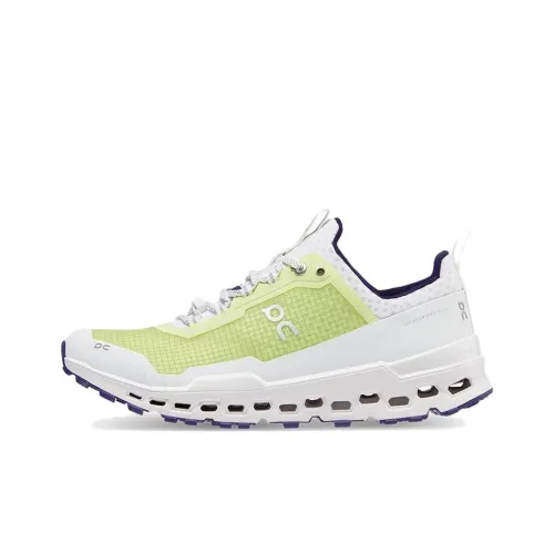 On Cloudultra Амортизаторы Shock Absorbers Противоскользящие Устойчивые к износу Низкий Топ Беговые кроссовки Мужские Белый Желтый