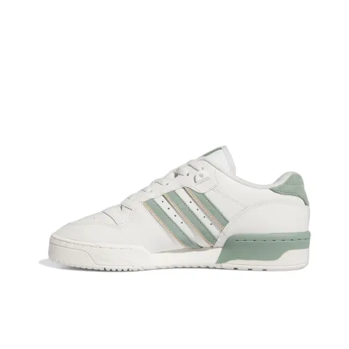 Adidas Originals Rivalry Low Топ Повседневная обувь Унисекс Белый Зеленый