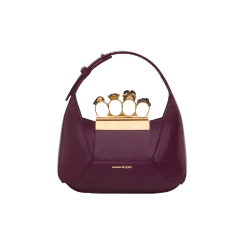 Alexander McQueen Сумка-хобо из гладкой коровьей кожи сумка через плечо мини женская фуксия