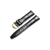 Золотая пряжка, черная кожа