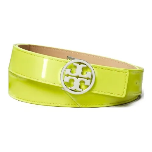 Tory Burch Лакированная кожа Ремни Женские Желтый Стиль 3,5CM