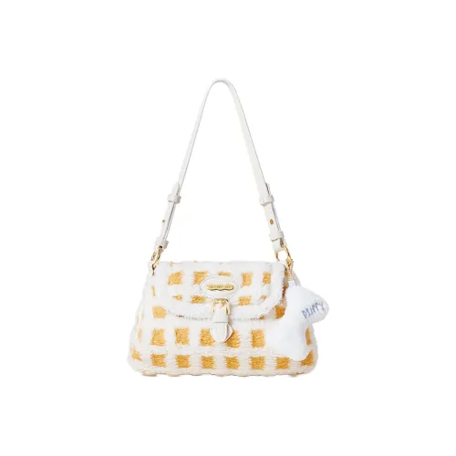 MIFFY Сумка через плечо из искусственной овечьей шерсти женская желтая розовая