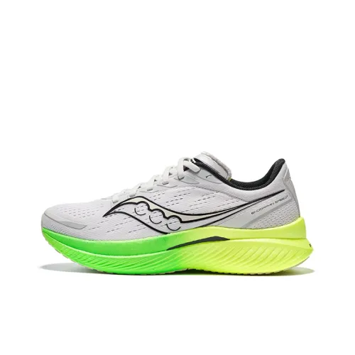 Saucony Endorphin Speed 3 Беговые кроссовки Низкий верх Белый Серый Мужской