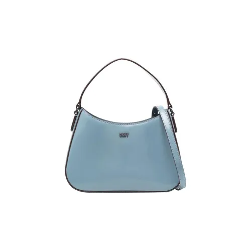 DKNY Телячья кожа Сумка через плечо Сумка Обычная Женская Синяя