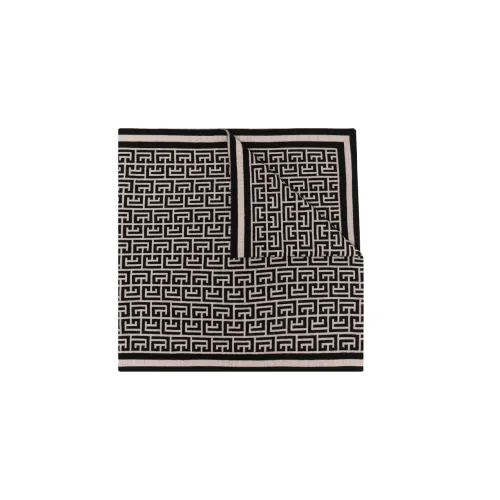 BALMAIN Вязаные шарфы Женские Черный