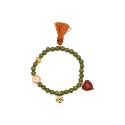 TORY BURCH Смола Ткань Brass Bracelets Женские Зеленый