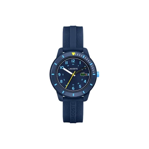 Lacoste MINI TENNIS Collection Часы Кварцевый механизм Силиконовый ремешок 38 мм Синий циферблат Детские