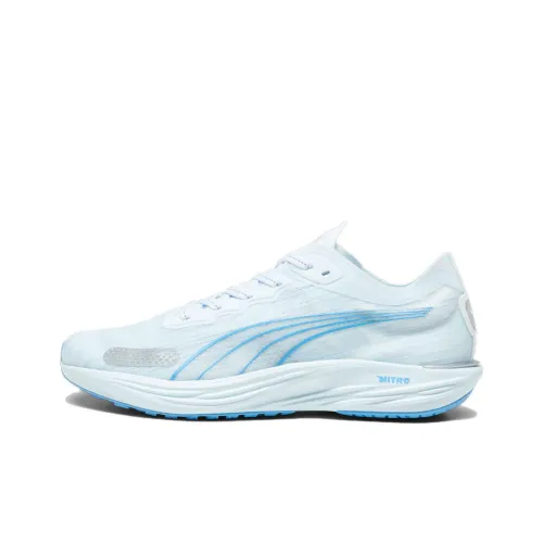 PUMA Liberate Nitro 2 Slip-Resistant Abrasion-Resistant Low Top Спринт Беговые кроссовки Женские Blue