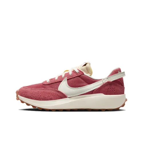 Nike Waffle Debut Slip Resistant Abrasion Resistant Breathable Low Top Casual Running Shoes Women's Red Найк Waffle Debut Slip Resistant Abrasion Resistant Дышащий Низкий Топ Повседневные Беговые Кроссовки Женские Красный