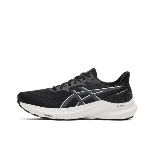 Asics GT 2000 12 Low Топ Тренировочные Беговые Кроссовки Унисекс Черный Серый