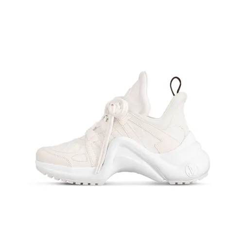 LOUIS VUITTON Archlight 1,0 Low Топ Толстоподошвенные кроссовки 5 см Женские Белые