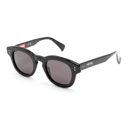KENZO Ацетат Нерегулярная форма Солнцезащитные очки Мужской Черный