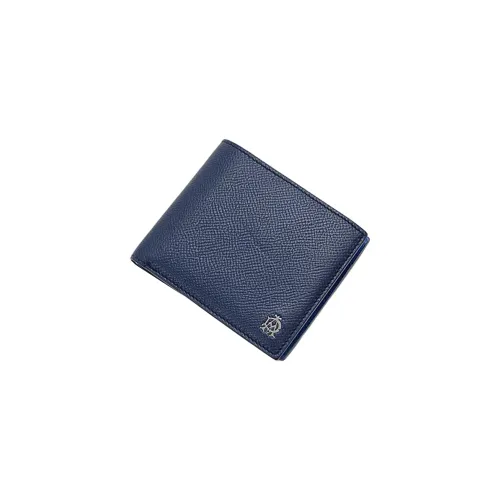 Dunhill Кошелек из коровьей кожи стандартный мужской темно-синий