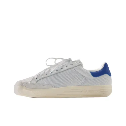 KITH CLASSICS x Adidas Originals Rod Laver Slip-Resistant Abrasion-Resistant Low-Top Skateboard Shoes Men's White Blue