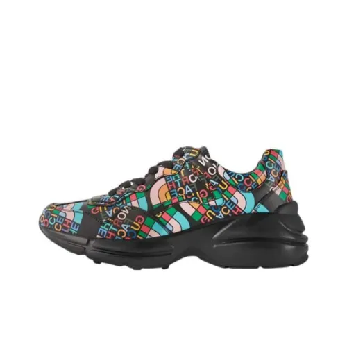 THE NORTH FACE x GUCCI Rhyton Low Топ Повседневная обувь Женская Черная