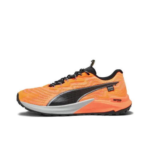 PUMA Fast Trac Nitro Slip-Resistant Abrasion-Resistant Low-Top Беговые кроссовки Мужские Orange