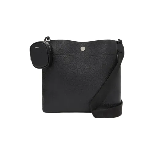 DKNY Кожа Сумка через плечо Стандартная Женская Черная