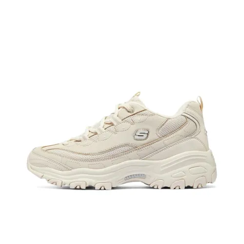 Skechers DLITES Low Топ Толстая подошва Кроссовки Женские Естественный