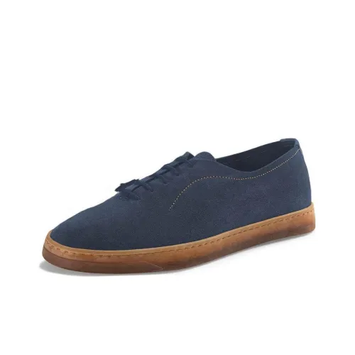 MAISON CORTHAY Мужские повседневные туфли Low Top Джинсовый синий Мужской