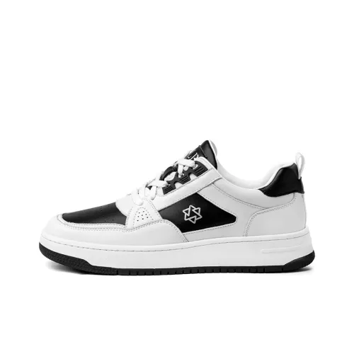 SULEGAO Slip-resistant Abrasion-resistant Low-top Skateboard Shoes Men's White SULEGAO Противоскользящие Износостойкие Низкие Кеды для Скейтбординга Мужские Белые