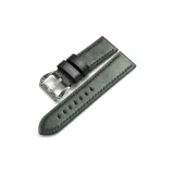 Резной ремешок, пряжка, зеленая кожа