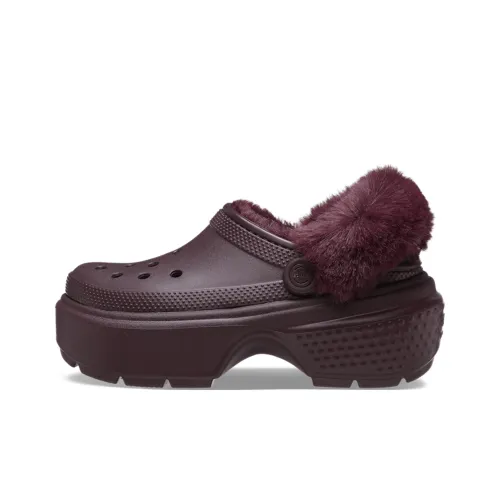 Crocs Stomp LINED Clog Sabo Унисекс Темно-красный
