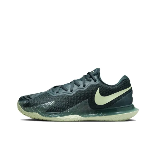 Nike Court Zoom Vapor Cage 4 Устойчивые к истиранию Низкие Кроссовки для тенниса Мужские Темные джунгли