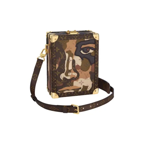 LOUIS VUITTON Сумка через плечо из кожи мужская коричневая