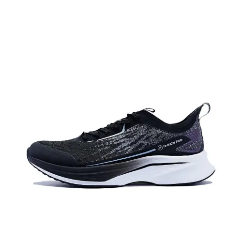 QIAODAN Rapid FW Амортизация Износостойкий Низкий Топ Беговые кроссовки Женские Черный