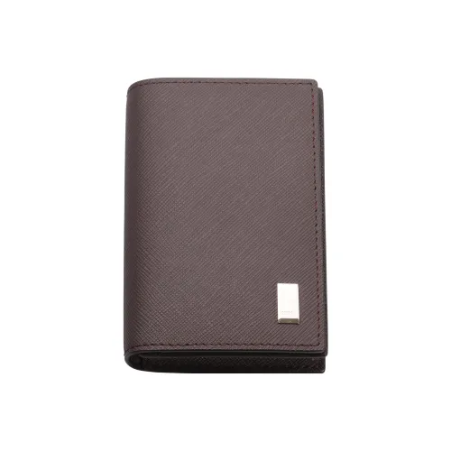 Dunhill Кожа Кошелек Мужской Коричневый