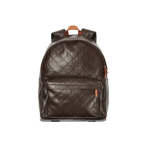 PALACE Leather Backpack Regular Men's Brown