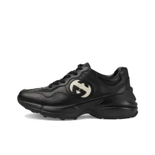 GUCCI Rhyton Low Топ Повседневная обувь Женская Черная