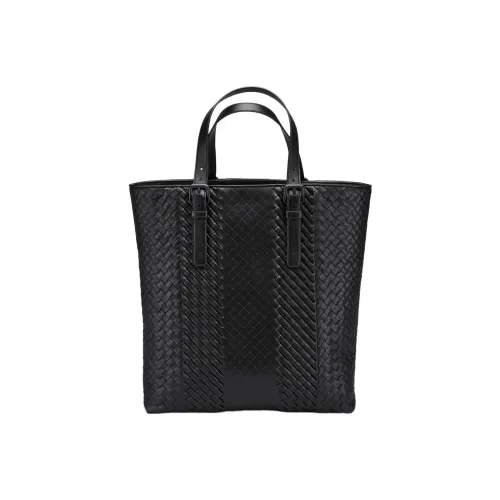 Bottega Veneta Телячья кожа Тоут Сумка Сумка для покупок Сумка Мужская Черная