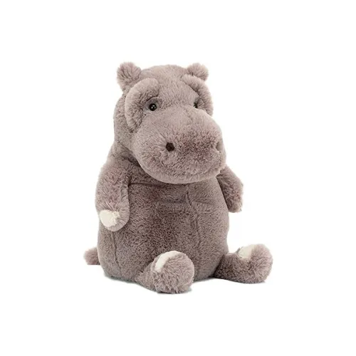 JELLYCAT Jungle Animal Collection Ароматизированная Кукла из Персикового дерева Гиппопотам Плюшевая Кукла 37 см Высота в Сидячем положении
