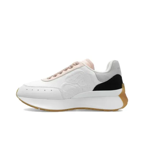Alexander McQueen Sprint Runner Low Топ Кэжуал Женские Белые